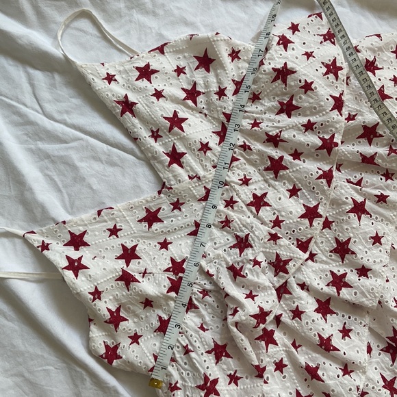 Stars and Broderie Anglaise tiered dress. - Picture 8 of 10